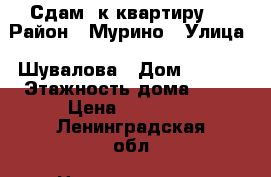 Сдам 1к квартиру.  › Район ­ Мурино › Улица ­ Шувалова › Дом ­ 17/3 › Этажность дома ­ 19 › Цена ­ 16 000 - Ленинградская обл. Недвижимость » Квартиры аренда   . Ленинградская обл.